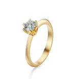 Pierścionek z diamentem żółte złoto AJPZ_002 Pierścionek z diamentem żółte złoto AJPZ_002